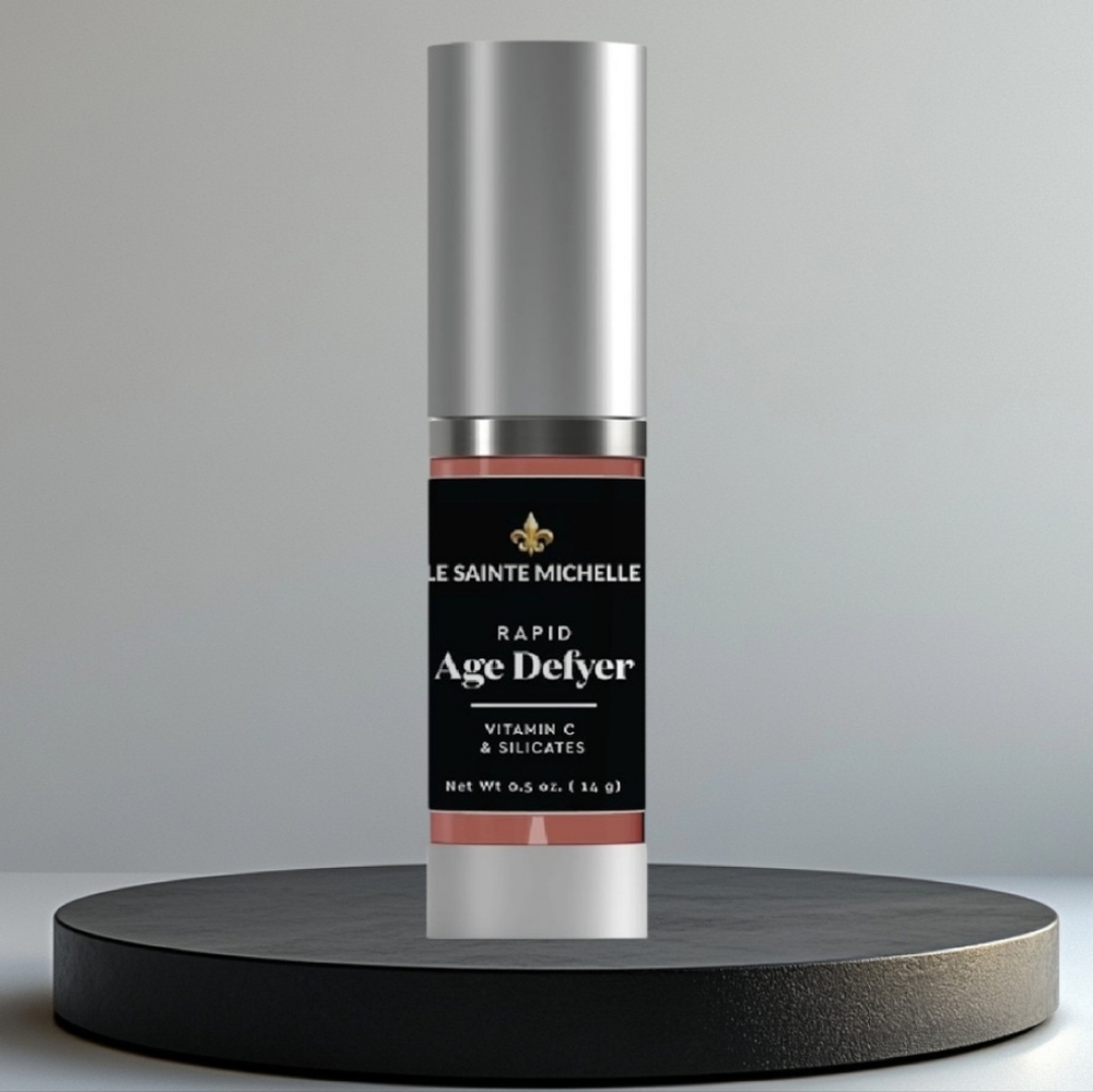 Elegant Black Eye Cream with Pump Dispenser and Gold Accents